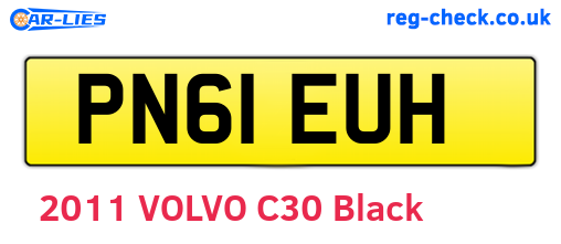 PN61EUH are the vehicle registration plates.