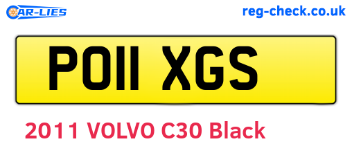 PO11XGS are the vehicle registration plates.