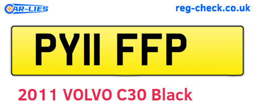 PY11FFP are the vehicle registration plates.