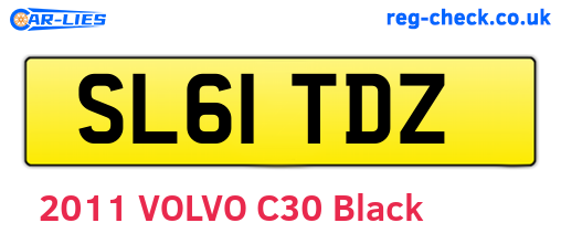SL61TDZ are the vehicle registration plates.