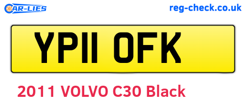 YP11OFK are the vehicle registration plates.