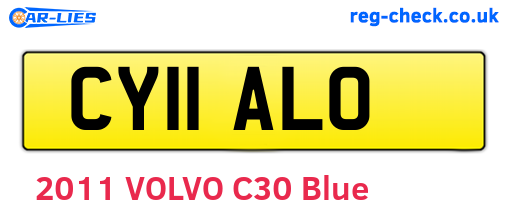 CY11ALO are the vehicle registration plates.