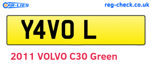 Y4VOL are the vehicle registration plates.