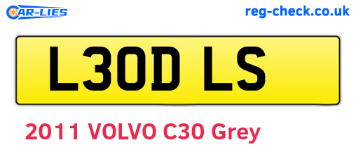 L30DLS are the vehicle registration plates.