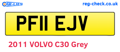 PF11EJV are the vehicle registration plates.