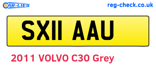 SX11AAU are the vehicle registration plates.