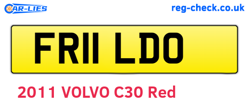 FR11LDO are the vehicle registration plates.