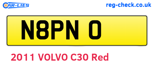 N8PNO are the vehicle registration plates.