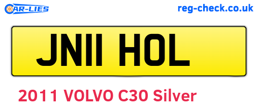 JN11HOL are the vehicle registration plates.