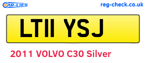 LT11YSJ are the vehicle registration plates.