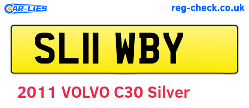 SL11WBY are the vehicle registration plates.
