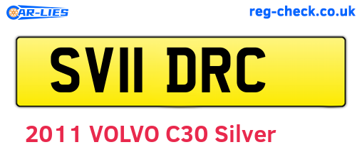 SV11DRC are the vehicle registration plates.