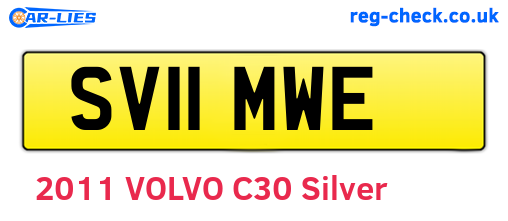 SV11MWE are the vehicle registration plates.