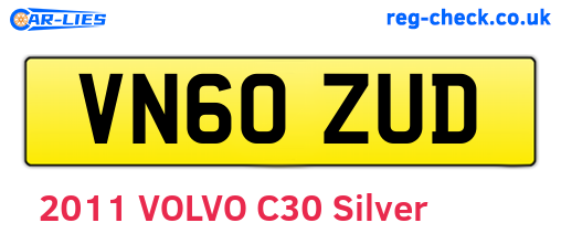 VN60ZUD are the vehicle registration plates.