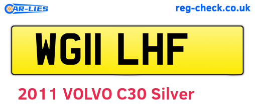 WG11LHF are the vehicle registration plates.