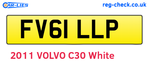 FV61LLP are the vehicle registration plates.
