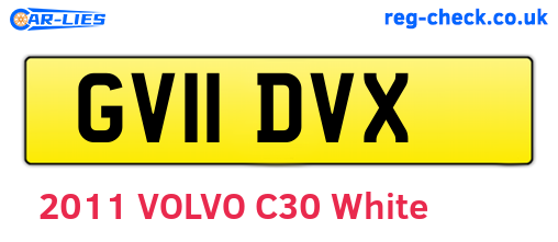 GV11DVX are the vehicle registration plates.