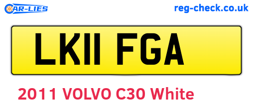 LK11FGA are the vehicle registration plates.