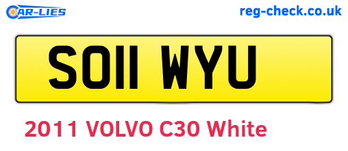 SO11WYU are the vehicle registration plates.