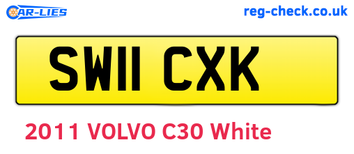 SW11CXK are the vehicle registration plates.