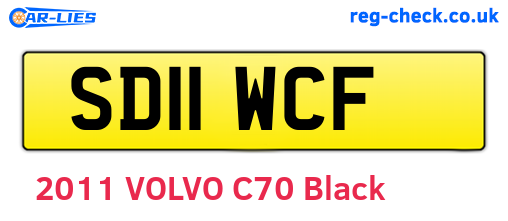 SD11WCF are the vehicle registration plates.