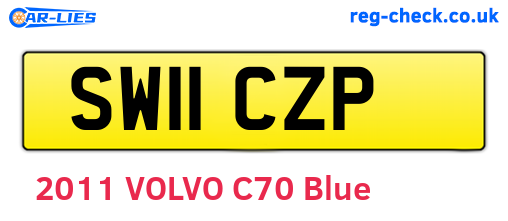SW11CZP are the vehicle registration plates.