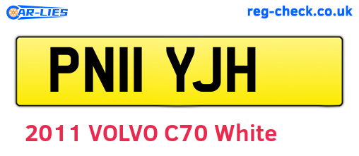 PN11YJH are the vehicle registration plates.