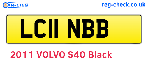LC11NBB are the vehicle registration plates.