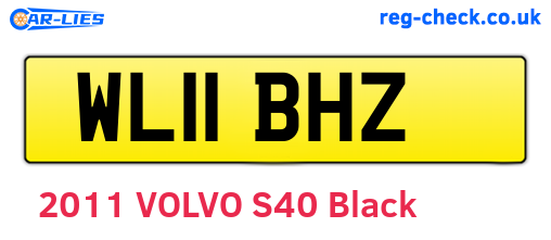 WL11BHZ are the vehicle registration plates.