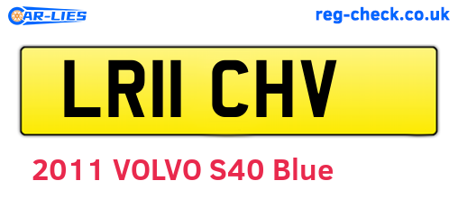 LR11CHV are the vehicle registration plates.