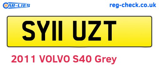 SY11UZT are the vehicle registration plates.