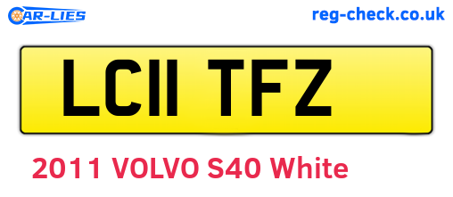 LC11TFZ are the vehicle registration plates.