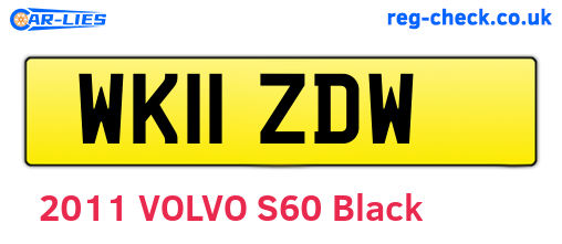WK11ZDW are the vehicle registration plates.