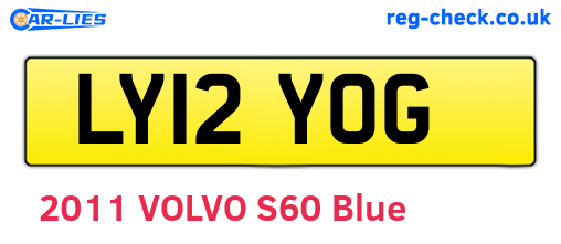 LY12YOG are the vehicle registration plates.
