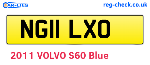 NG11LXO are the vehicle registration plates.