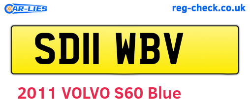 SD11WBV are the vehicle registration plates.