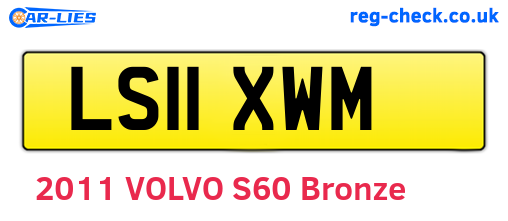 LS11XWM are the vehicle registration plates.