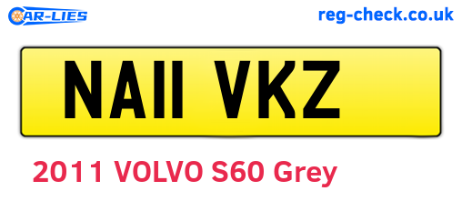 NA11VKZ are the vehicle registration plates.