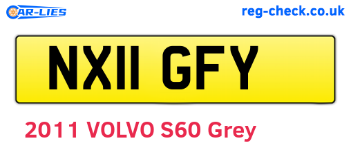 NX11GFY are the vehicle registration plates.