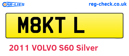 M8KTL are the vehicle registration plates.