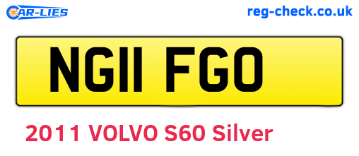 NG11FGO are the vehicle registration plates.