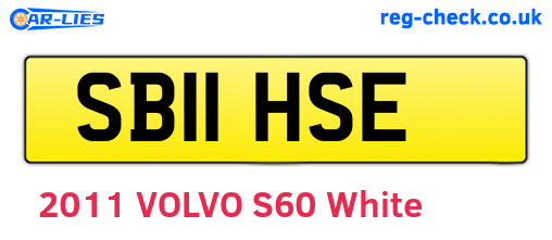 SB11HSE are the vehicle registration plates.