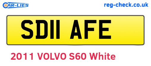 SD11AFE are the vehicle registration plates.
