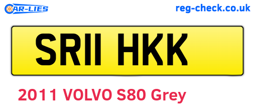 SR11HKK are the vehicle registration plates.