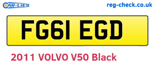FG61EGD are the vehicle registration plates.