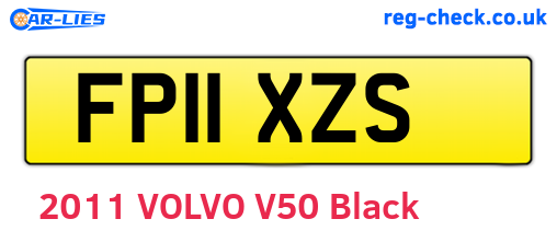 FP11XZS are the vehicle registration plates.