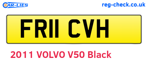 FR11CVH are the vehicle registration plates.