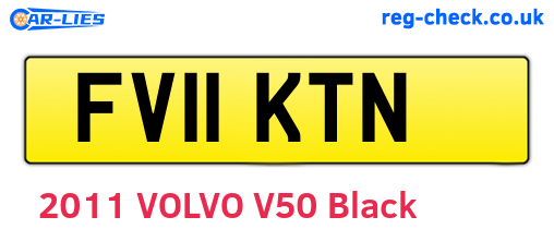 FV11KTN are the vehicle registration plates.