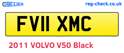 FV11XMC are the vehicle registration plates.