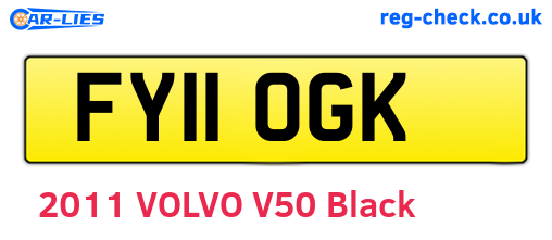 FY11OGK are the vehicle registration plates.